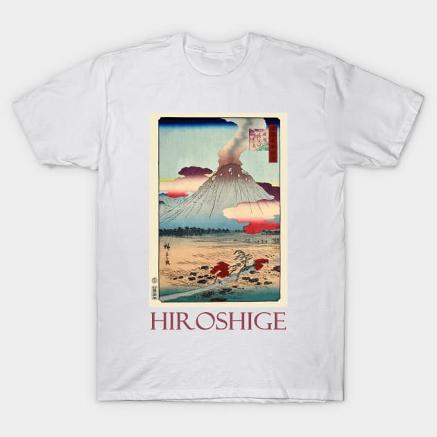 A True View of Mount Asama by Utagawa Hiroshige T-Shirt by Naves